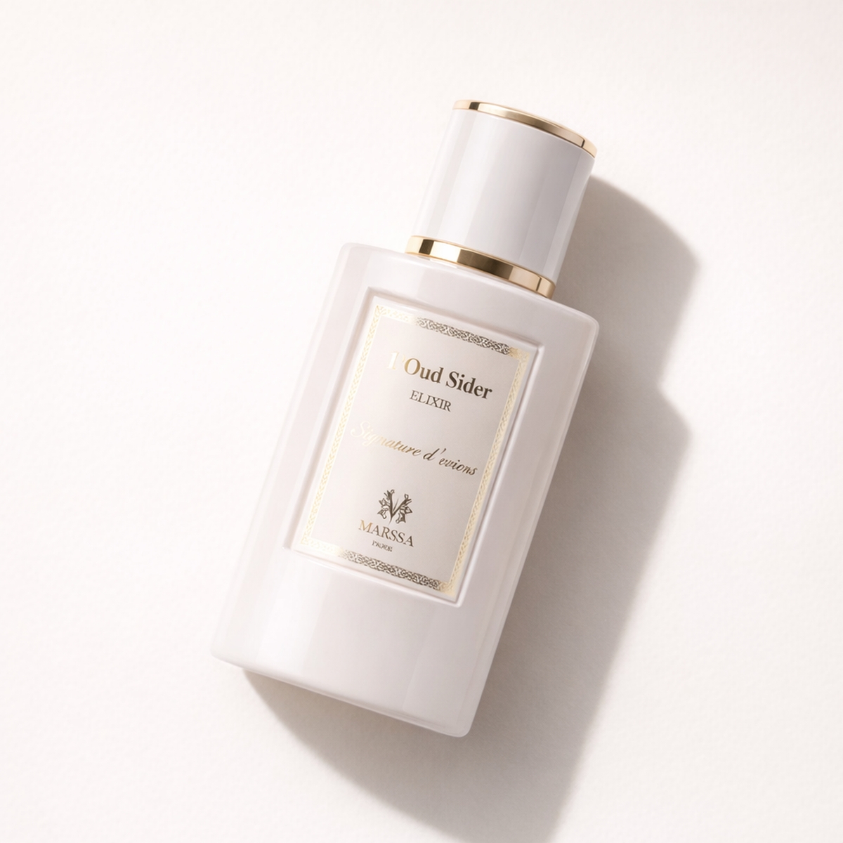 Maissa L'Oud Sider Elixir EDP For Women angled still-life gallery showcase