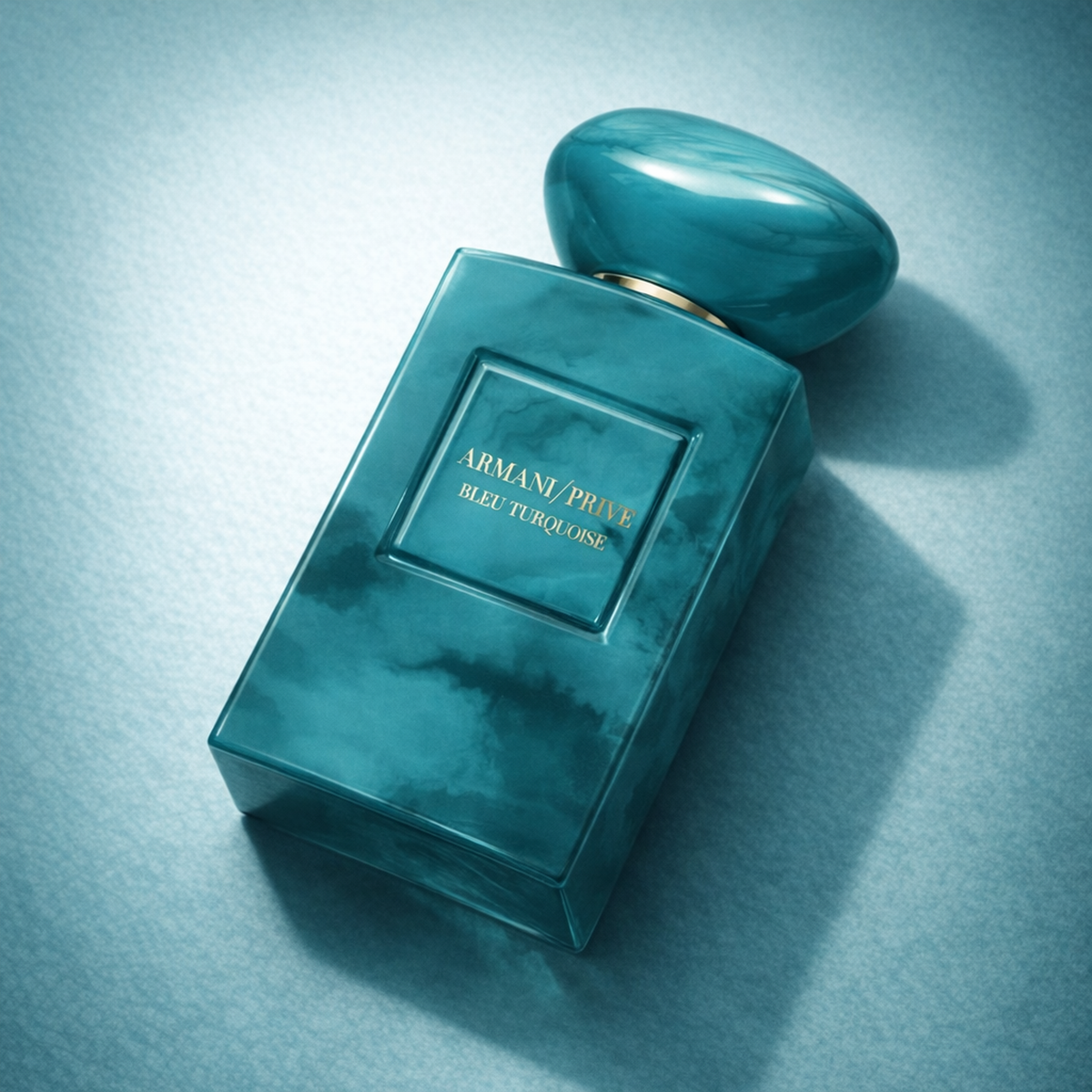 Giorgio Armani Prive Bleu Turquoise EDP angled still-life gallery showcase