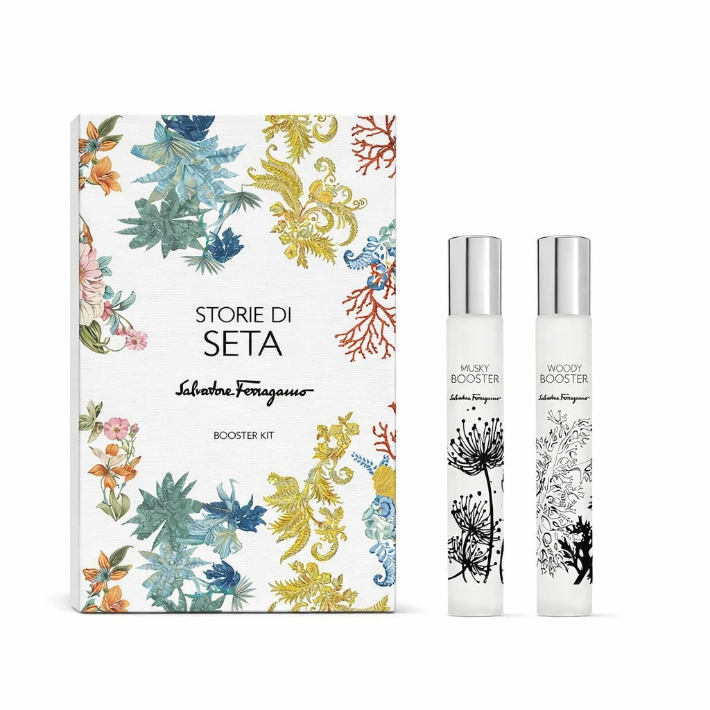 Salvatore Ferragamo Storie di Gift Seta Duo Roller Gift Set OpenAI studio hero