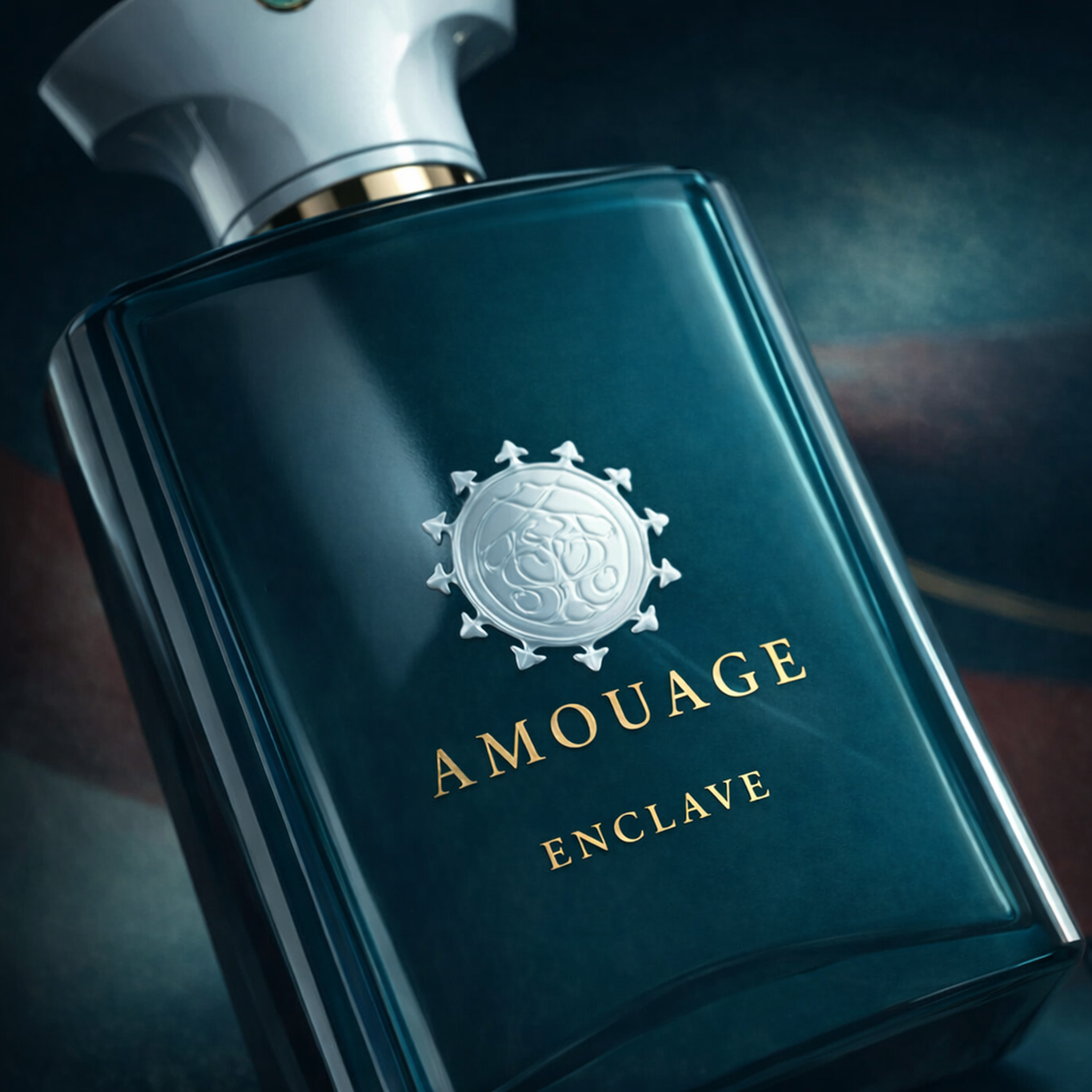 Amouage Enclave EDP macro label detail gallery showcase