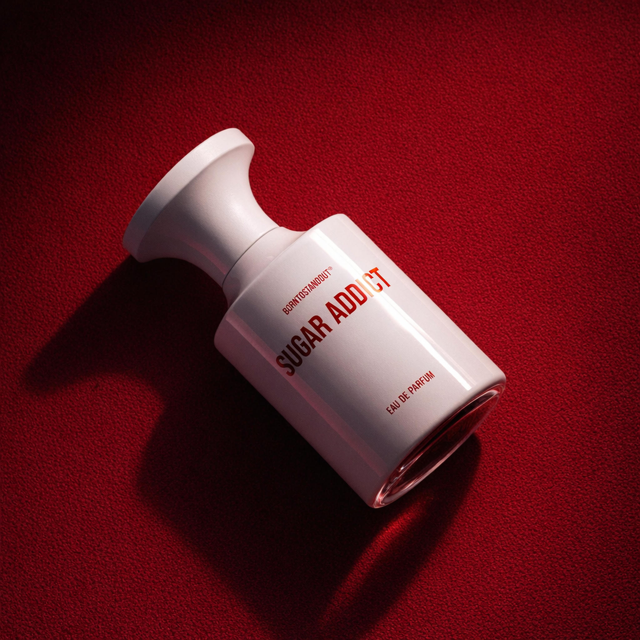 Borntostandout Sugar Addict EDP angled still-life gallery showcase