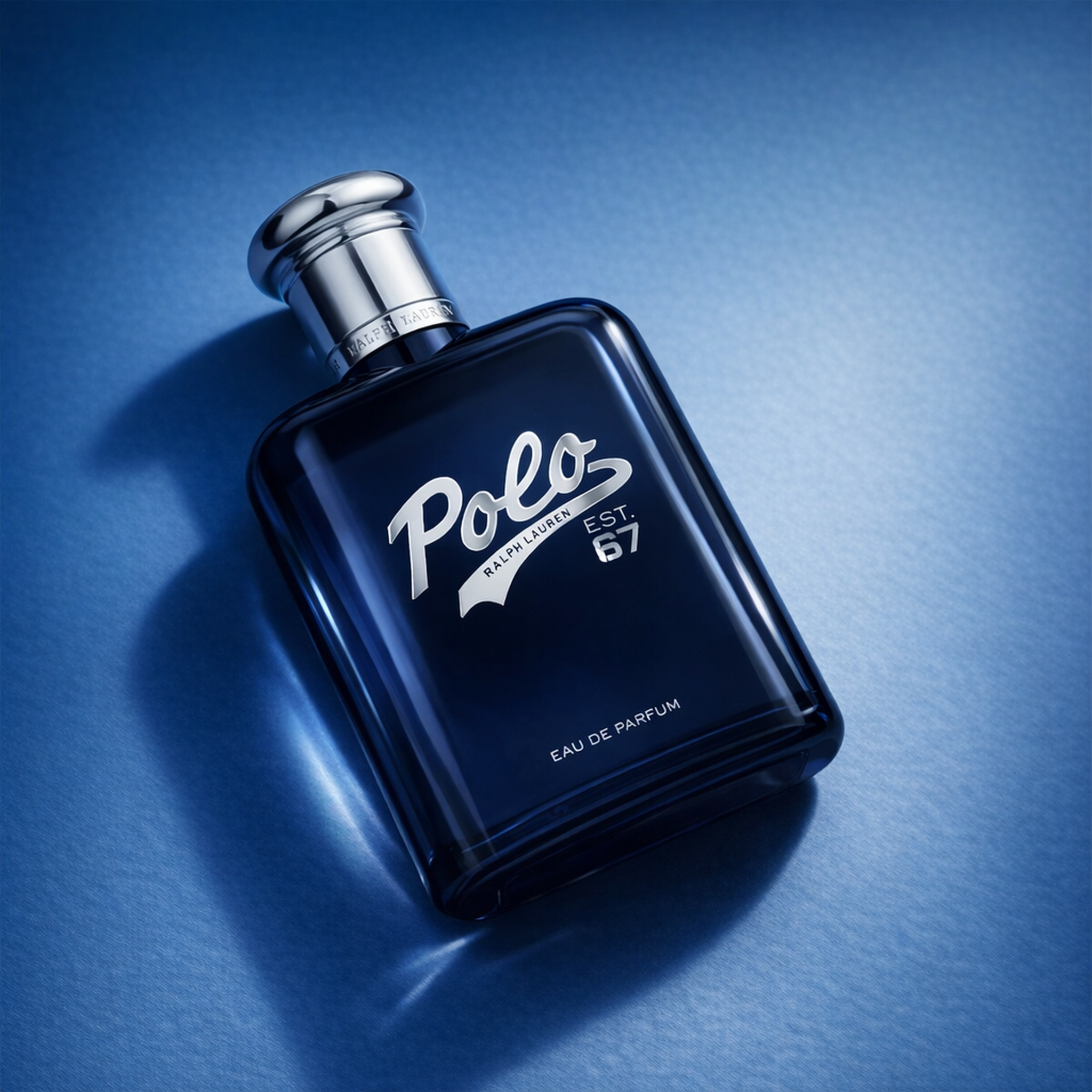 Ralph Lauren Polo Est. 67 EDP For Men angled still-life gallery showcase