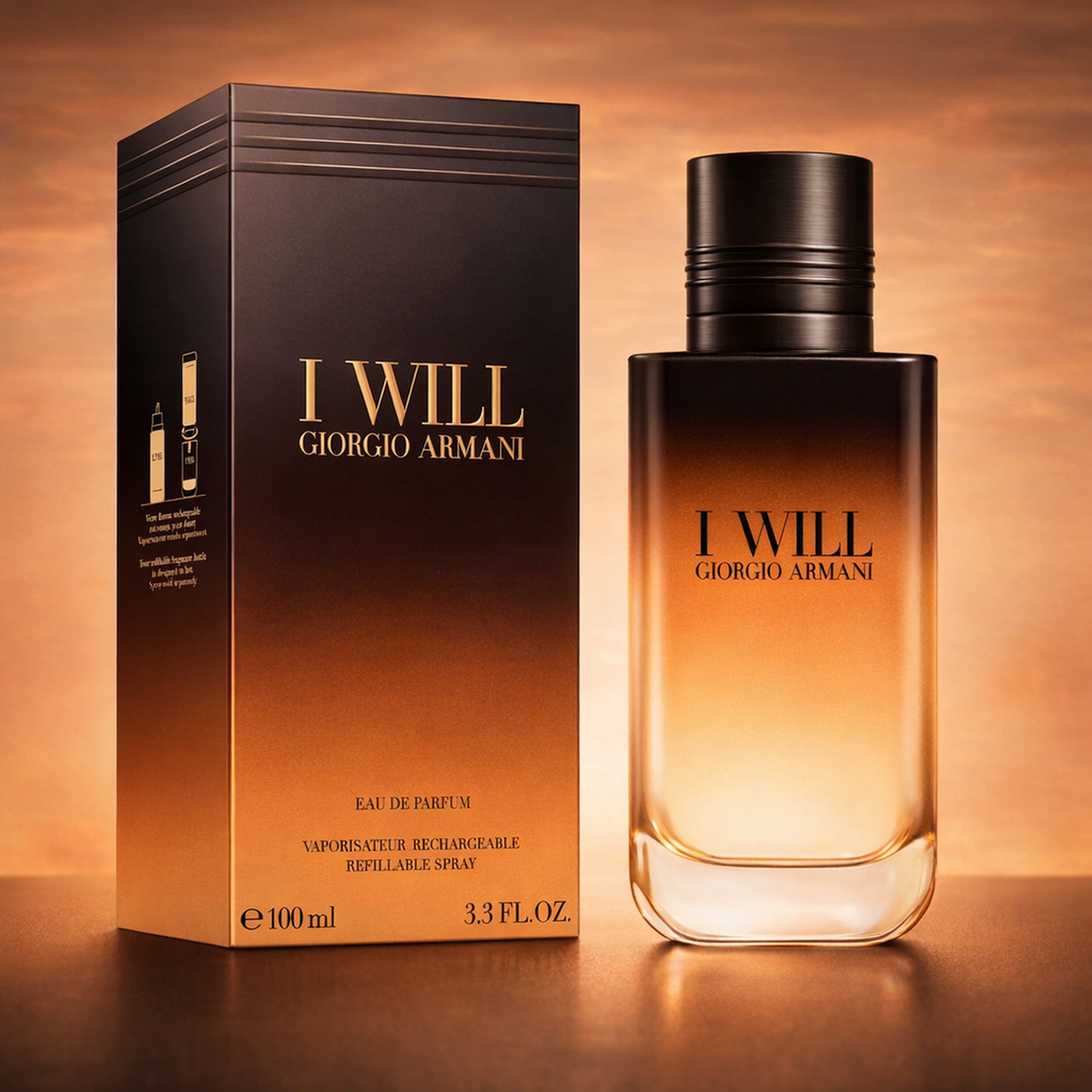 Giorgio Armani I Will EDP For Men packaging product shot gallery showcase