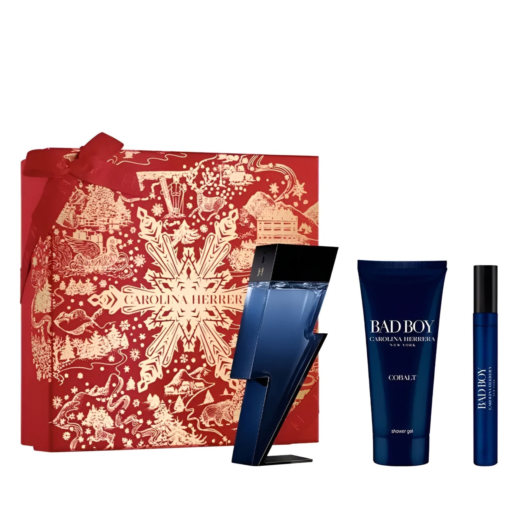 Carolina Herrera Bad Boy Cobalt EDP Gift Set for Men | My Perfume Shop