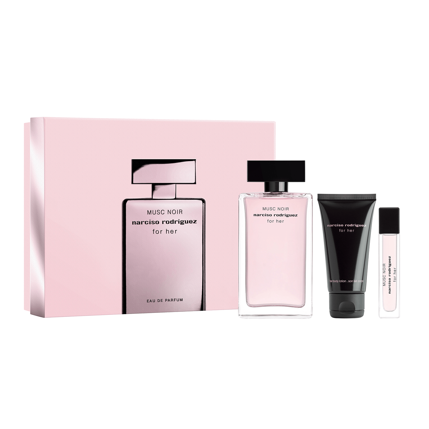 Narciso Rodriguez Musc Noir EDP Body Lotion Set for Women | My Perfume Shop