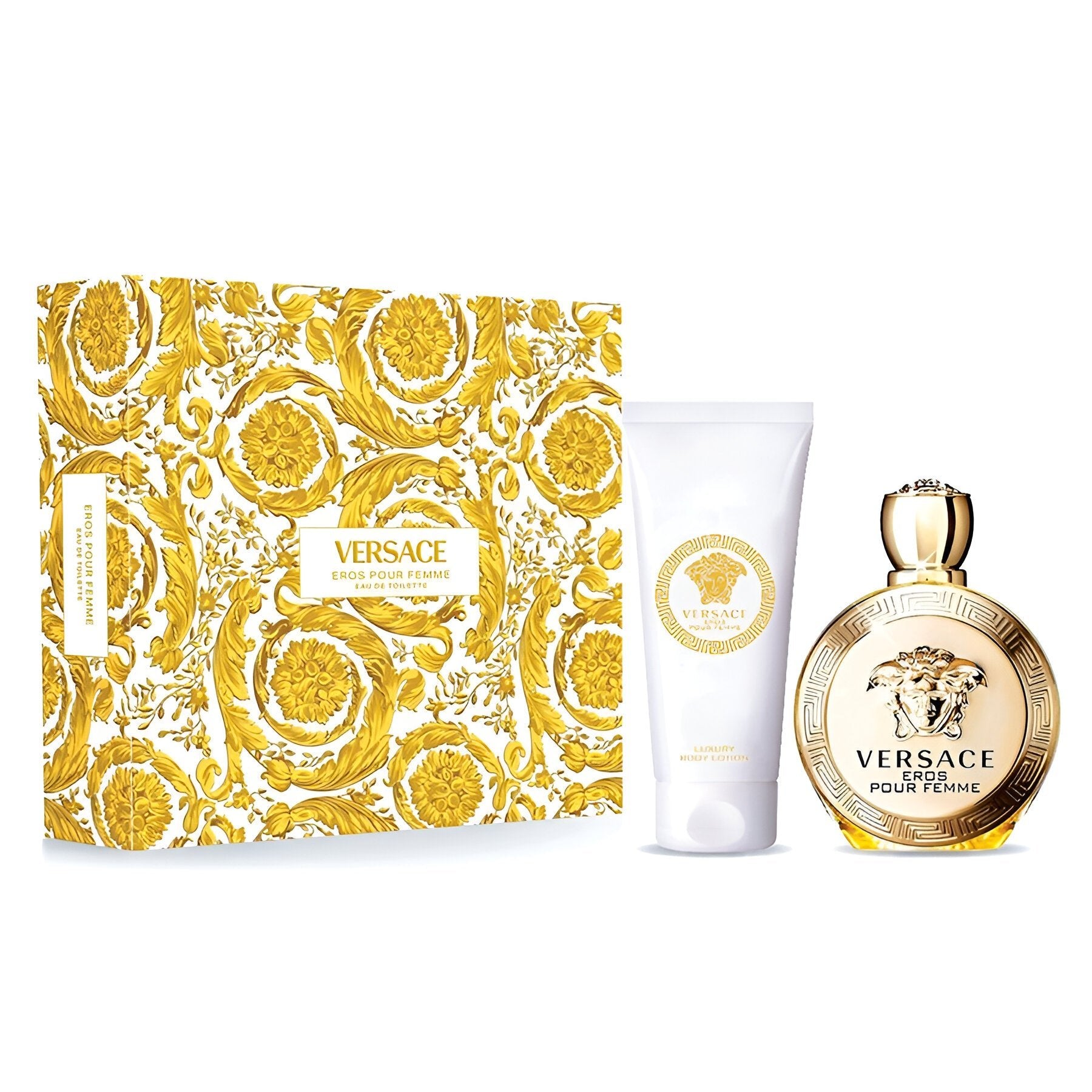 Versace Eros Pour Femme EDT Luxury Body Lotion Set for Women | My Perfume Shop